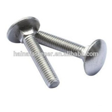 types of carriage bolts, flat head carriage bolt, mushroom head carriage bolt